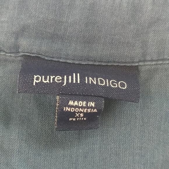 Pure Jill Indigo Short Blue Size XS Petite - Picture 4 of 6